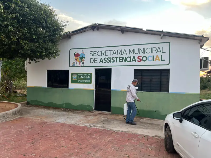 Aplicação da Love Dedetização na Secretaria Municipal de Assistência Social de Tesouro — MT